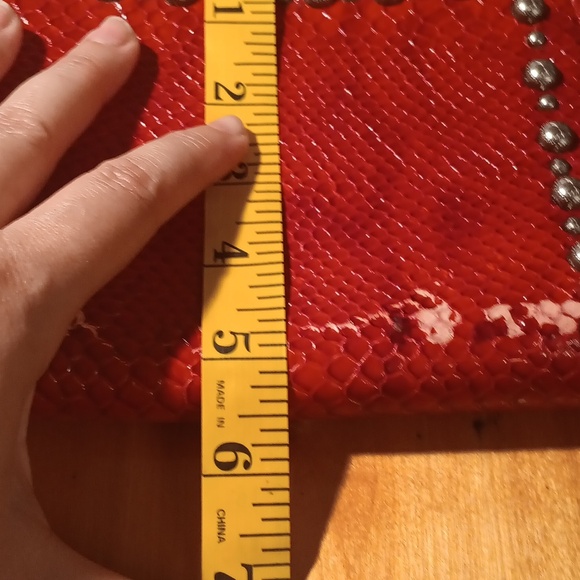 Double J Saddlery Snake Print Wallet with Studs - Picture 4 of 10